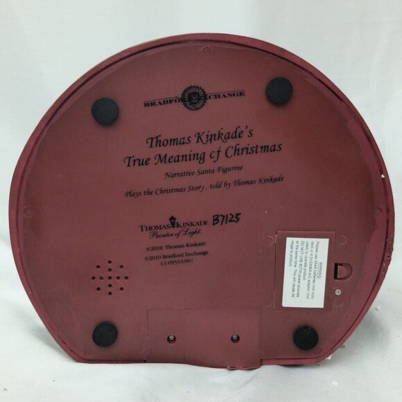 Bradford Ex Thomas Kinkade True Meaning of Christmas W/Lights Sound NO ADAPTER - Picture 6 of 16